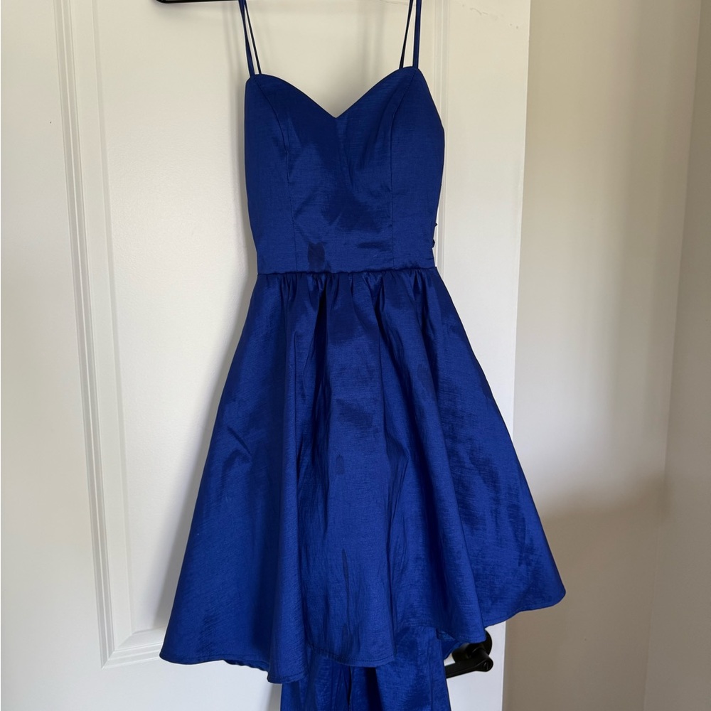 B Darlin Royal Blue Fit and Flare Dress